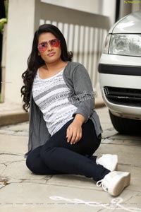 Anusha Parada in Aztec Print Top and Black Jeans