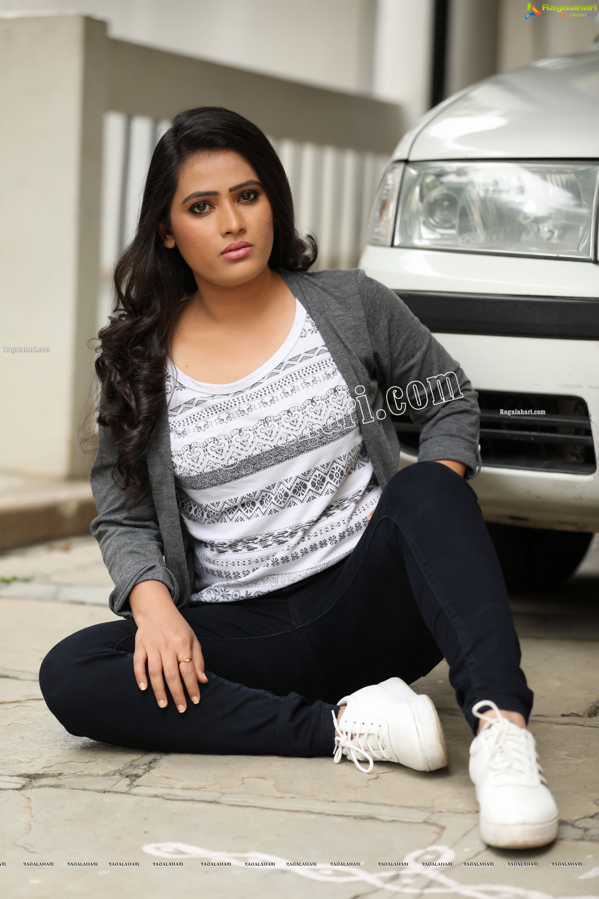 Anusha Parada in Aztec Print Top and Black Jeans Exclusive Photo Shoot