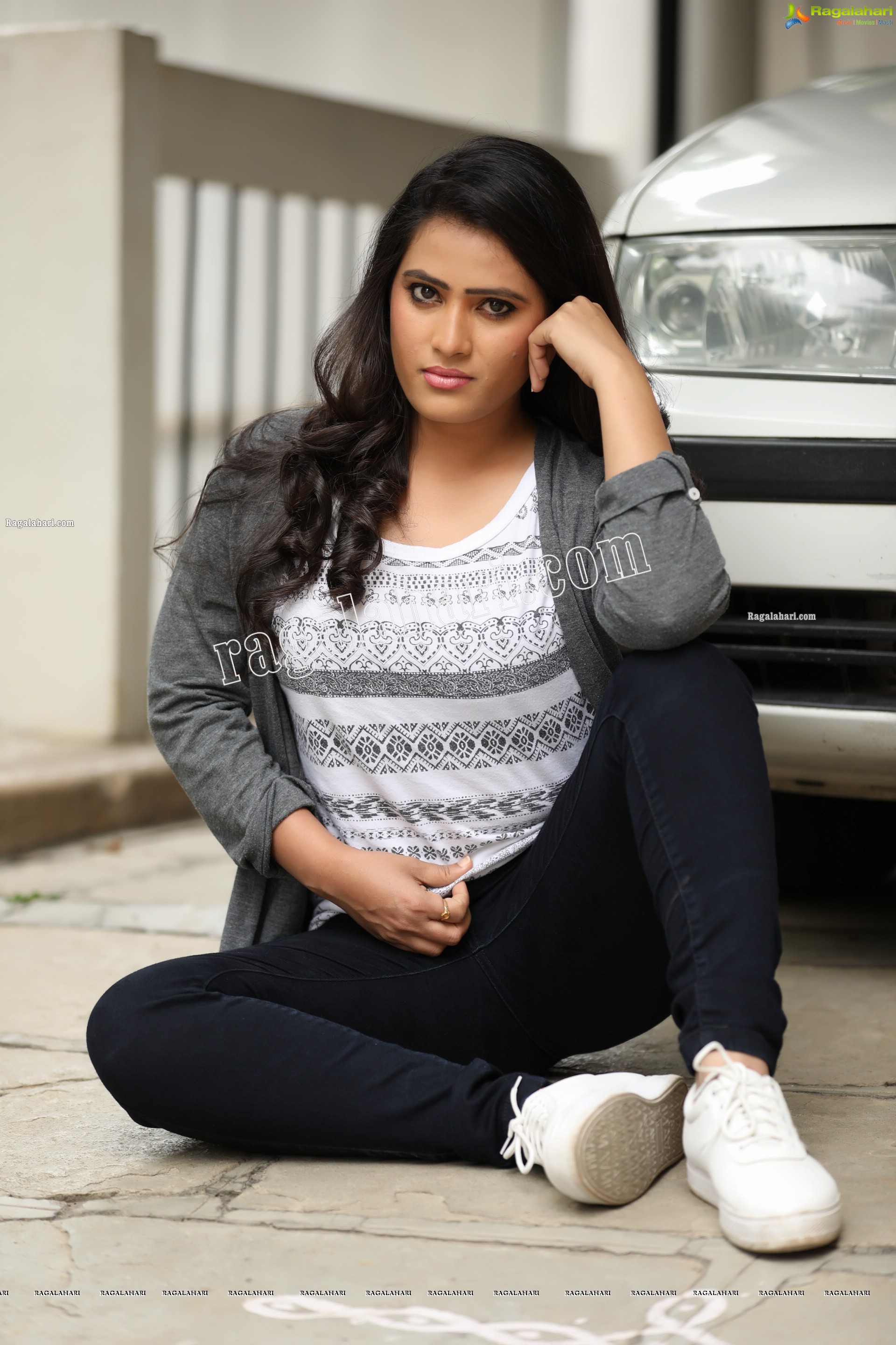 Anusha Parada in Aztec Print Top and Black Jeans Exclusive Photo Shoot