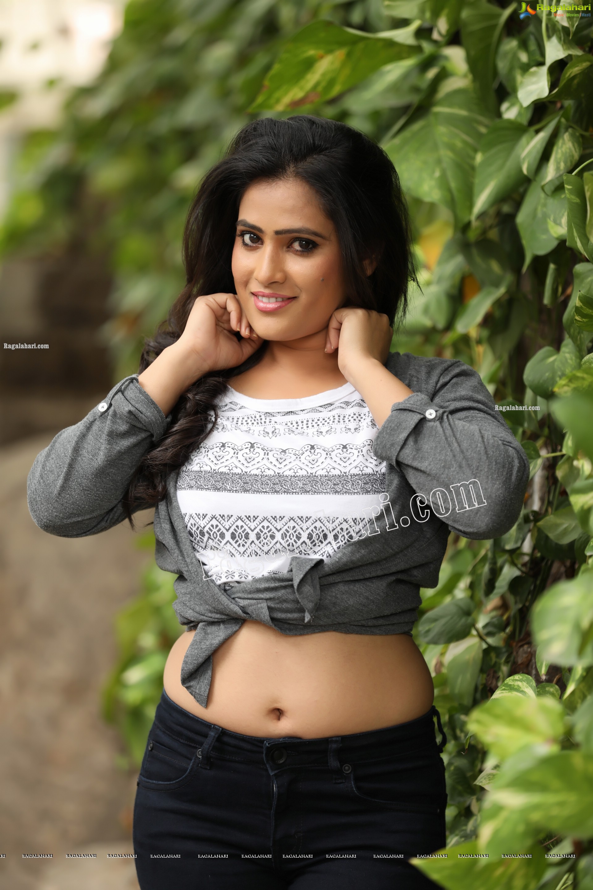 Anusha Parada in Aztec Print Top and Black Jeans Exclusive Photo Shoot