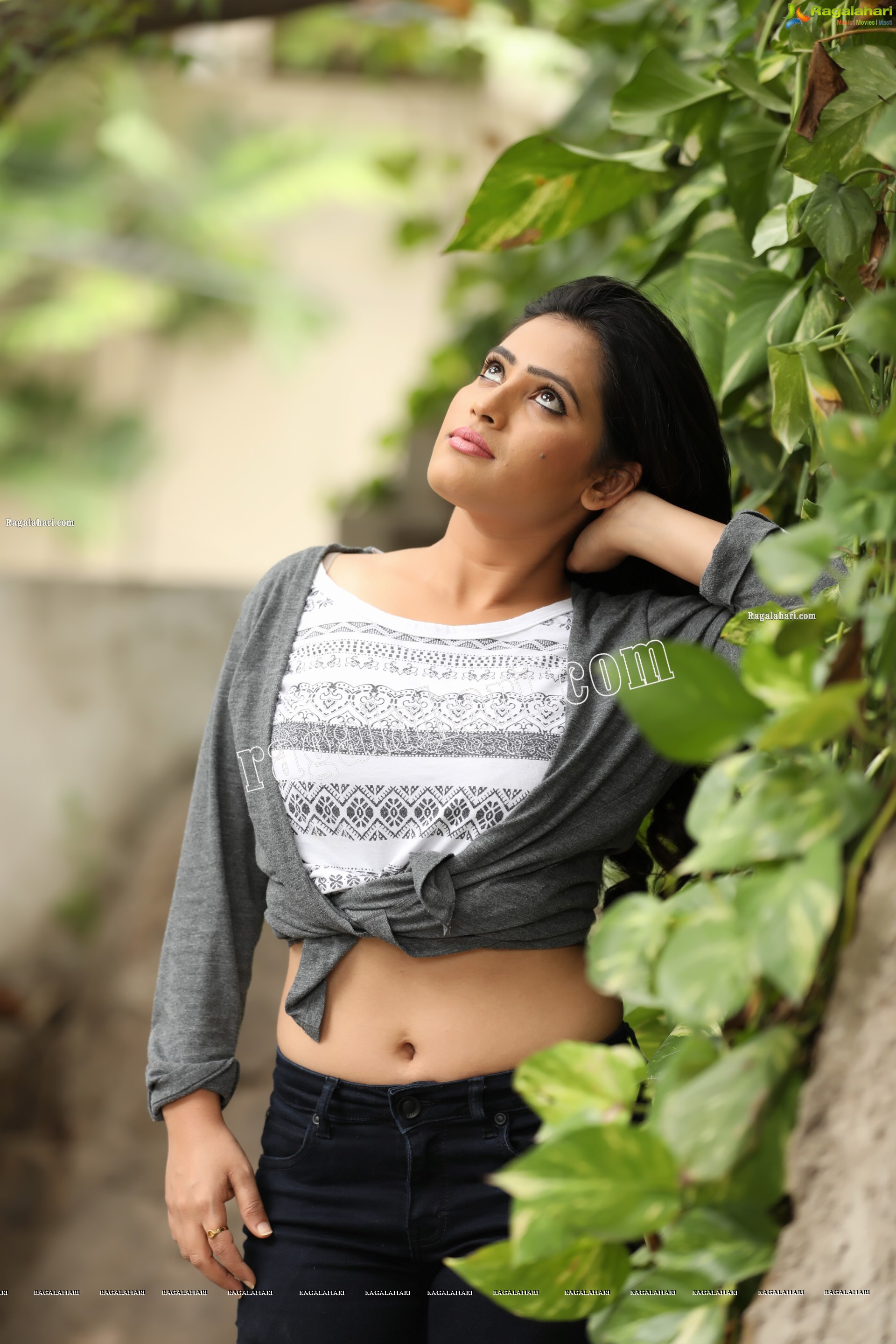 Anusha Parada in Aztec Print Top and Black Jeans Exclusive Photo Shoot