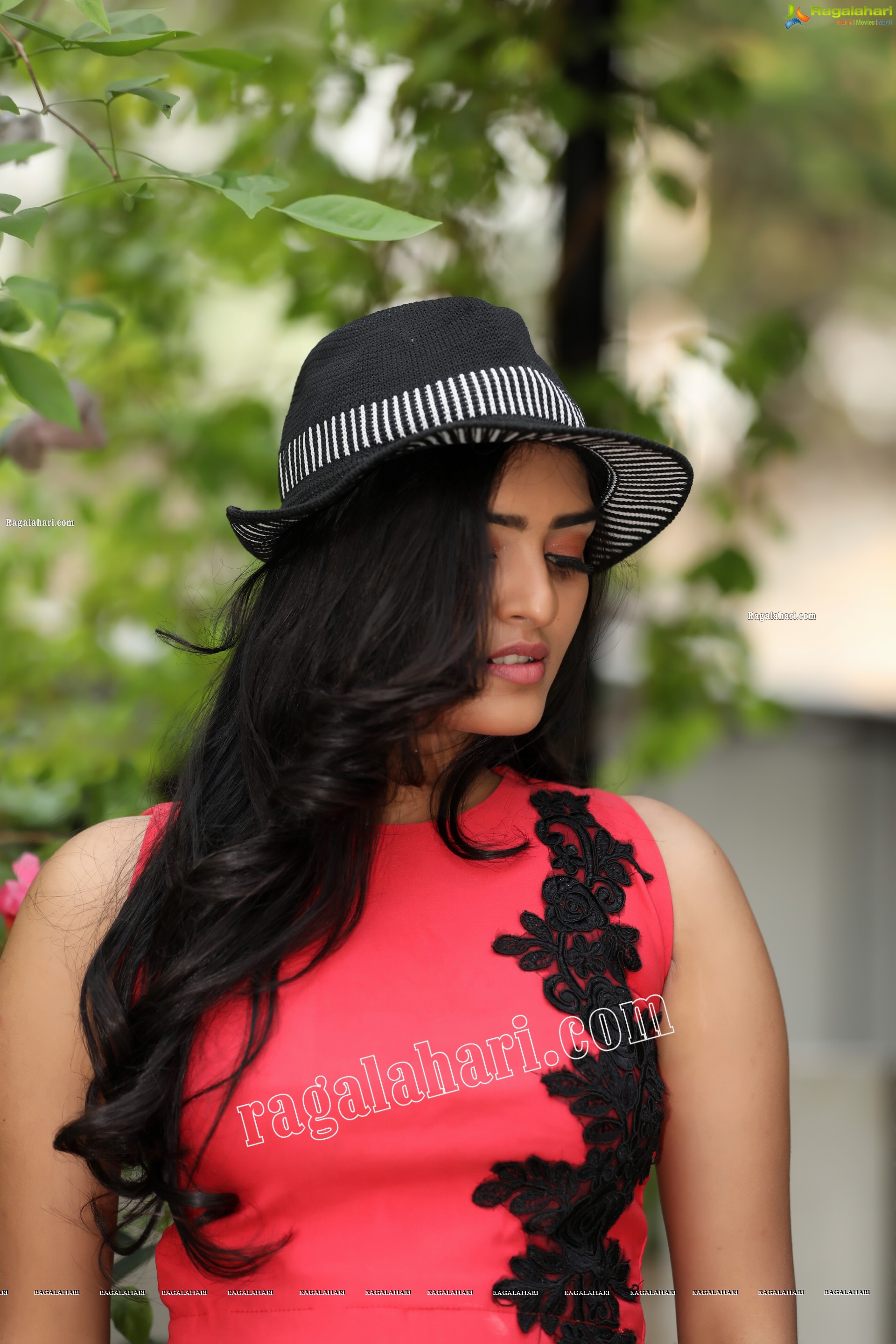 Heena Rai in Pink Crop Top and Skirt Exclusive Photo Shoot