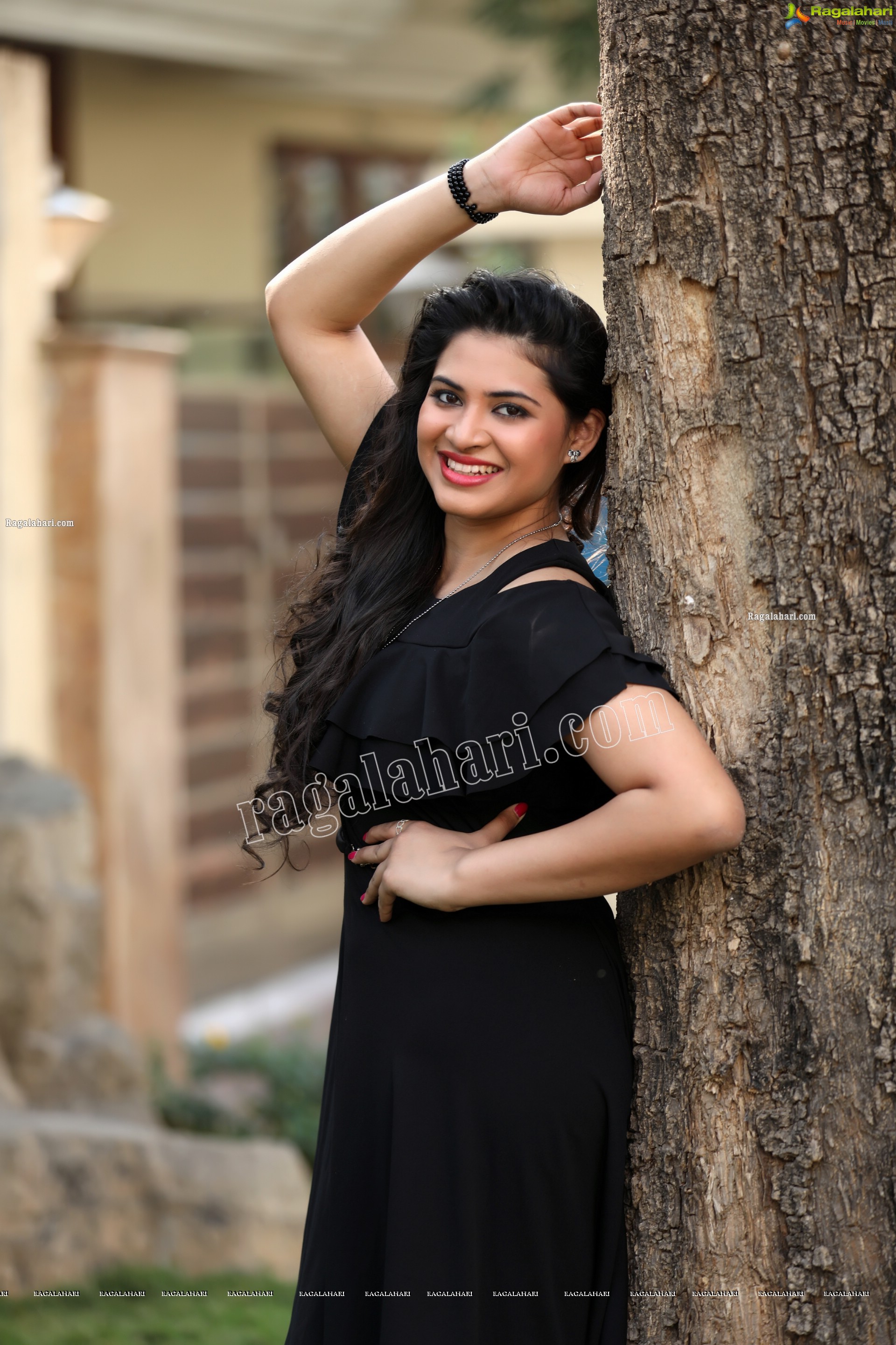Megnna Kumar in Black Mini Dress Exclusive Photo Shoot