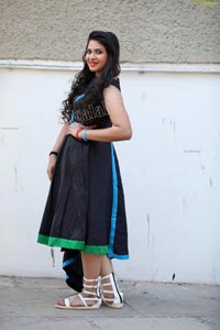 Megnna Kumar in Black Mini Dress