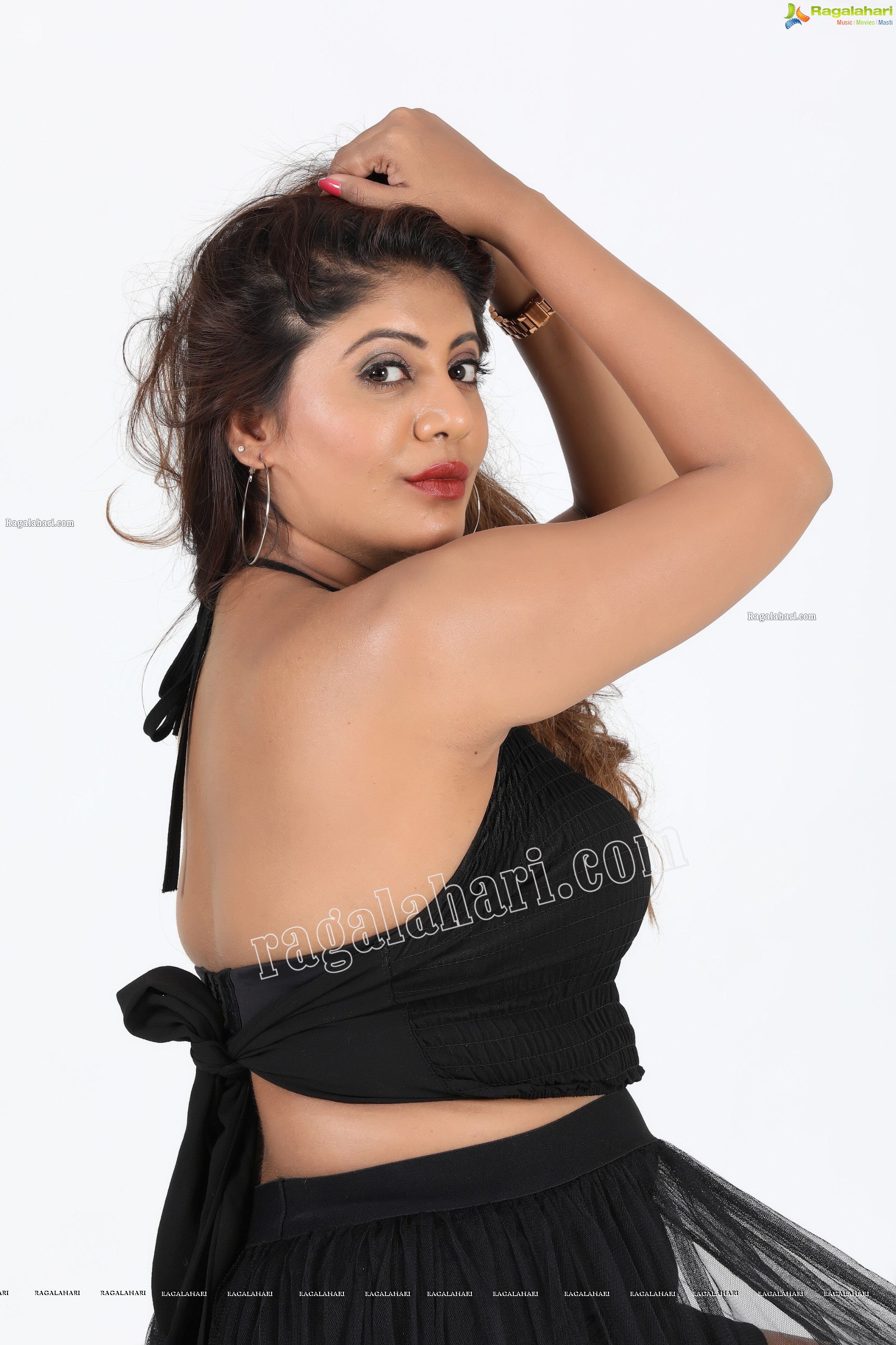 Sejal Mandavia in Black Crop Top and Mini Skirt Exclusive Photo Shoot