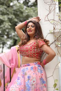 Sejal Mandavia Pink Floral Lehenga Choli