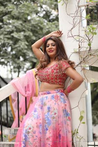 Sejal Mandavia Pink Floral Lehenga Choli