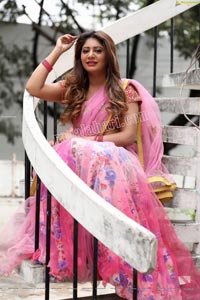 Sejal Mandavia Pink Floral Lehenga Choli