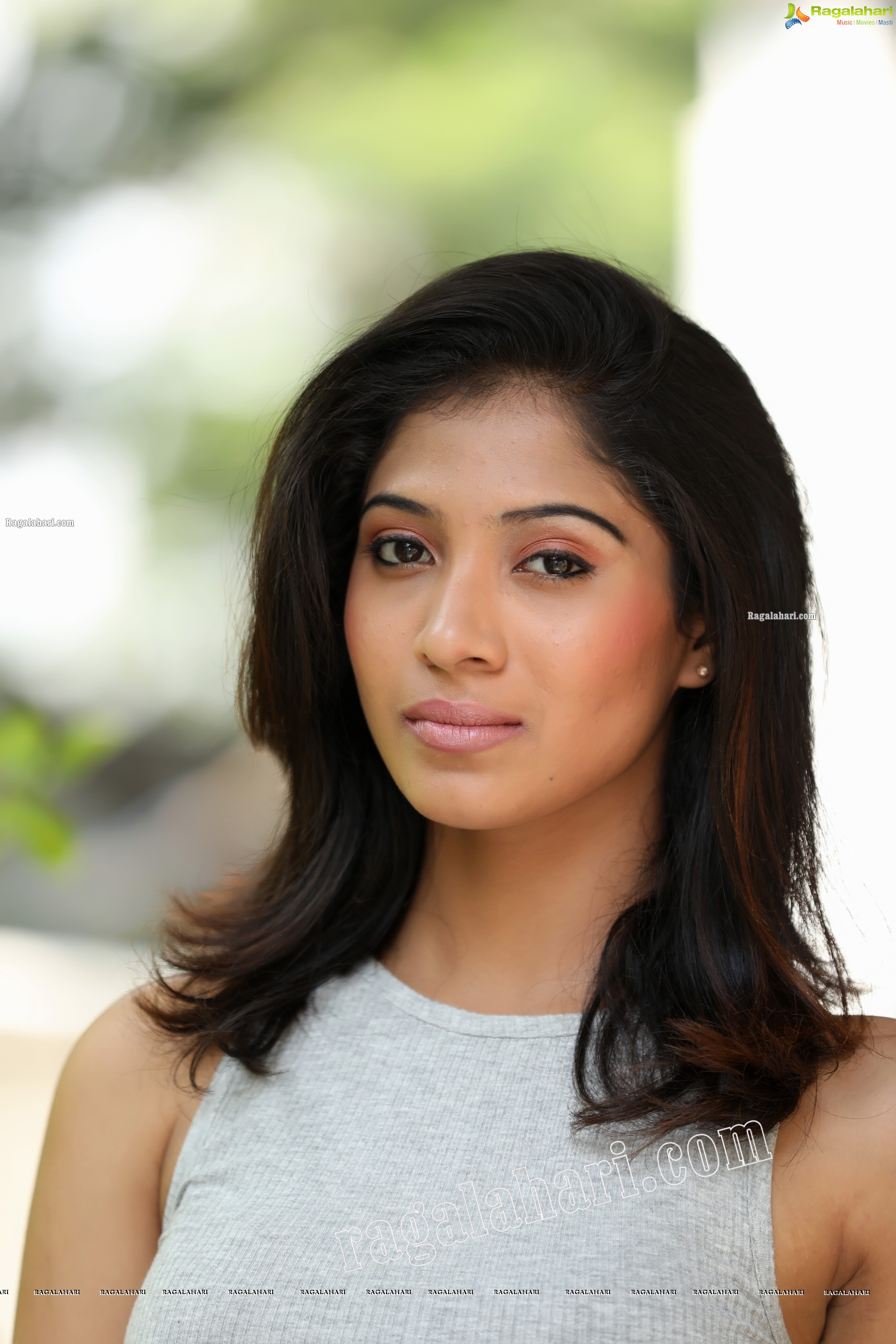 Swetha Mathi in Gray Cropped Tank Top and Maroon Pant Exclusive Photo Shoot