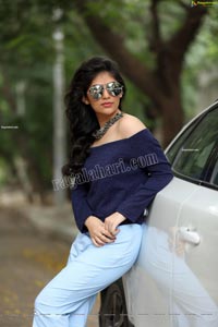 Viswa Sri Bandhavi in Flare Bell Bottom Pants