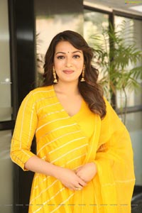 Catherine Tresa Gorgeous Stills in Yellow Churidar