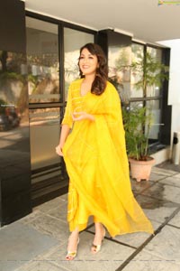 Catherine Tresa Gorgeous Stills in Yellow Churidar