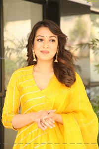 Catherine Tresa Gorgeous Stills in Yellow Churidar