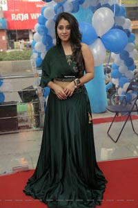 Chandni Bhagwanani in Bottle Green Dress