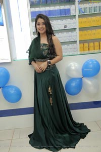 Chandni Bhagwanani in Bottle Green Dress