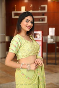 Dimple Thakur in Lime Green Lehenga Choli