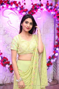 Dimple Thakur in Lime Green Lehenga Choli