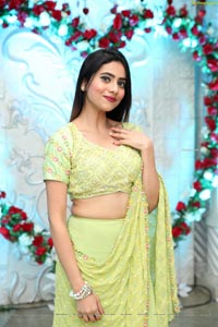 Dimple Thakur in Lime Green Lehenga Choli