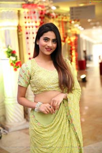 Dimple Thakur in Lime Green Lehenga Choli