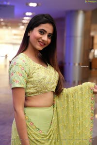 Dimple Thakur in Lime Green Lehenga Choli