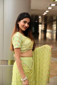 Dimple Thakur in Lime Green Lehenga Choli