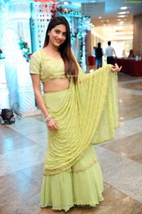 Dimple Thakur in Lime Green Lehenga Choli