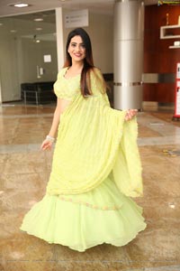 Dimple Thakur in Lime Green Lehenga Choli