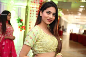 Dimple Thakur in Lime Green Lehenga Choli