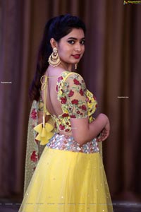 Iba Khan in Yellow Designer Lehenga Choli