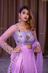 Krishna Bhimani in Lavender designer Lehenga