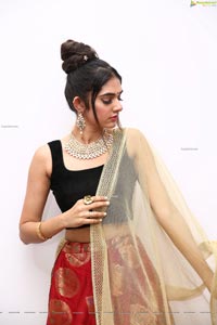Kritya Sudha Karda in Red Designer Lehenga
