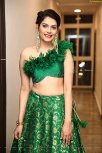 Naina Dabi in Green Designer Lehenga