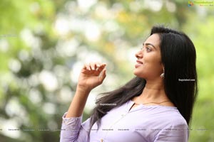 Rekha Nirosha in Light-Purple Kurta and Palazoo