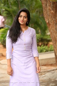 Rekha Nirosha in Light-Purple Kurta and Palazoo