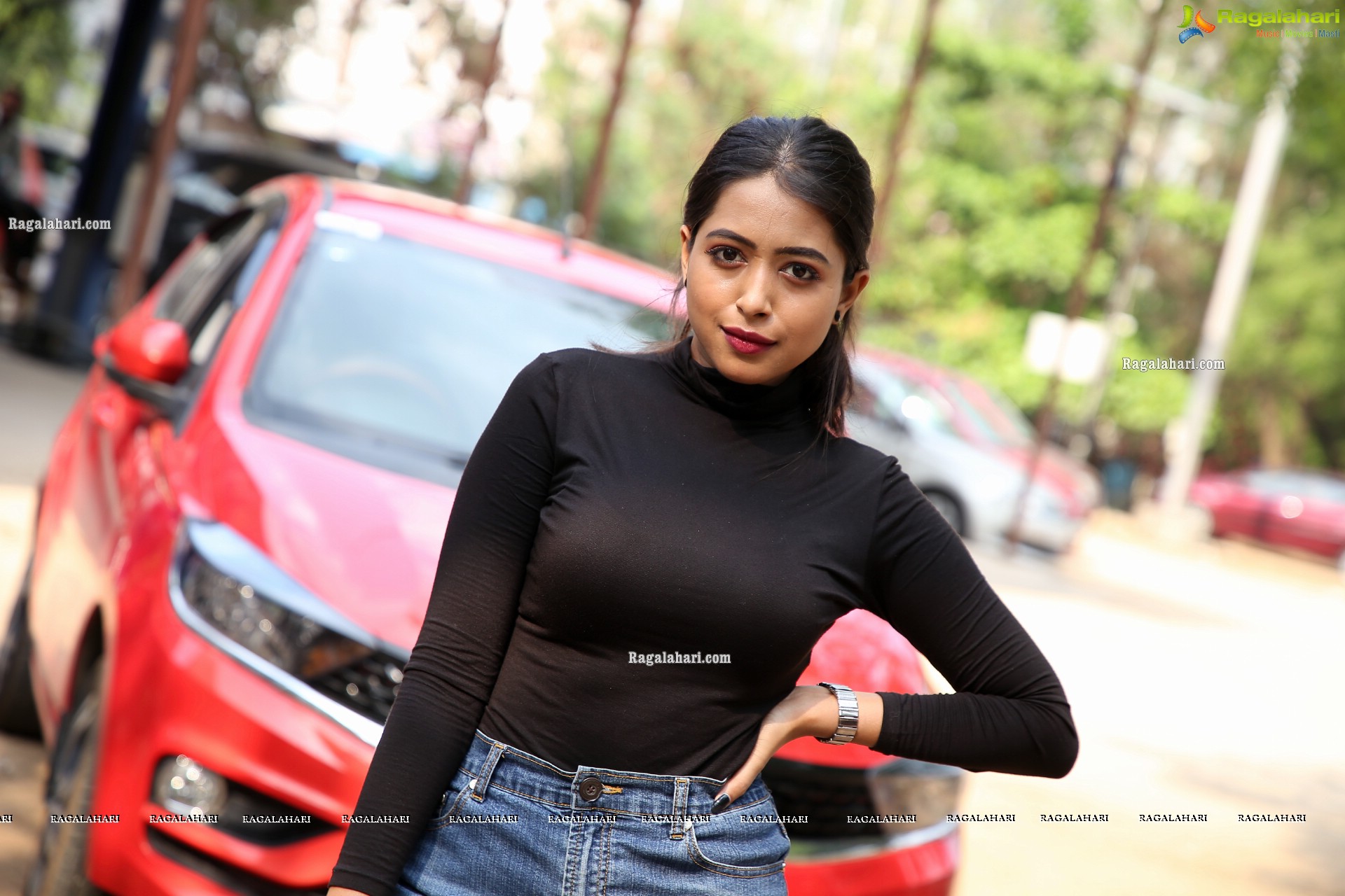 Rittika Chakraborthy at Right Cars Free Covid Disinfectant Service For Cars Launch, HD stills