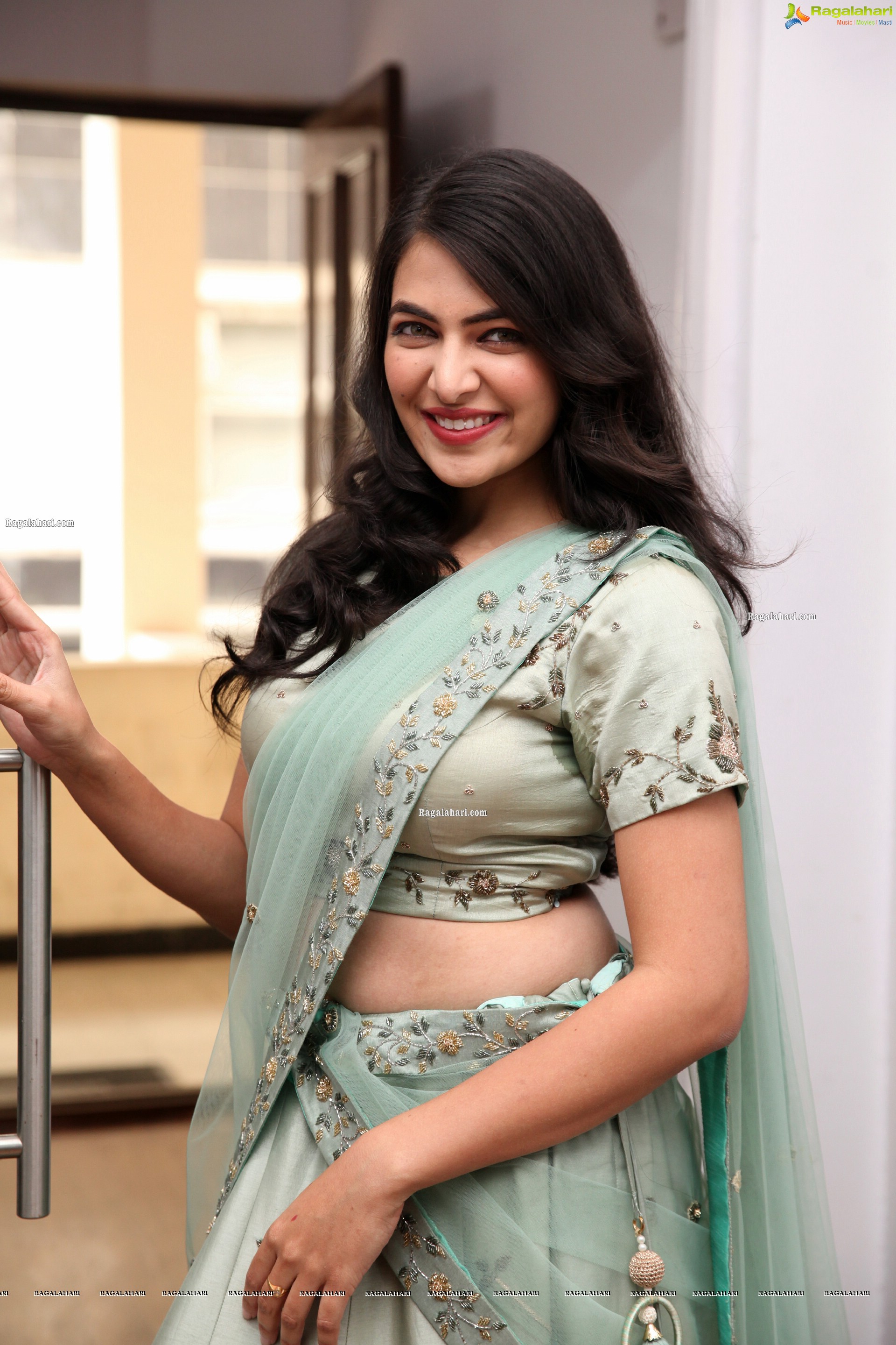 Supraja Reddy in Green Designer Lehenga Choli, HD Photo Gallery