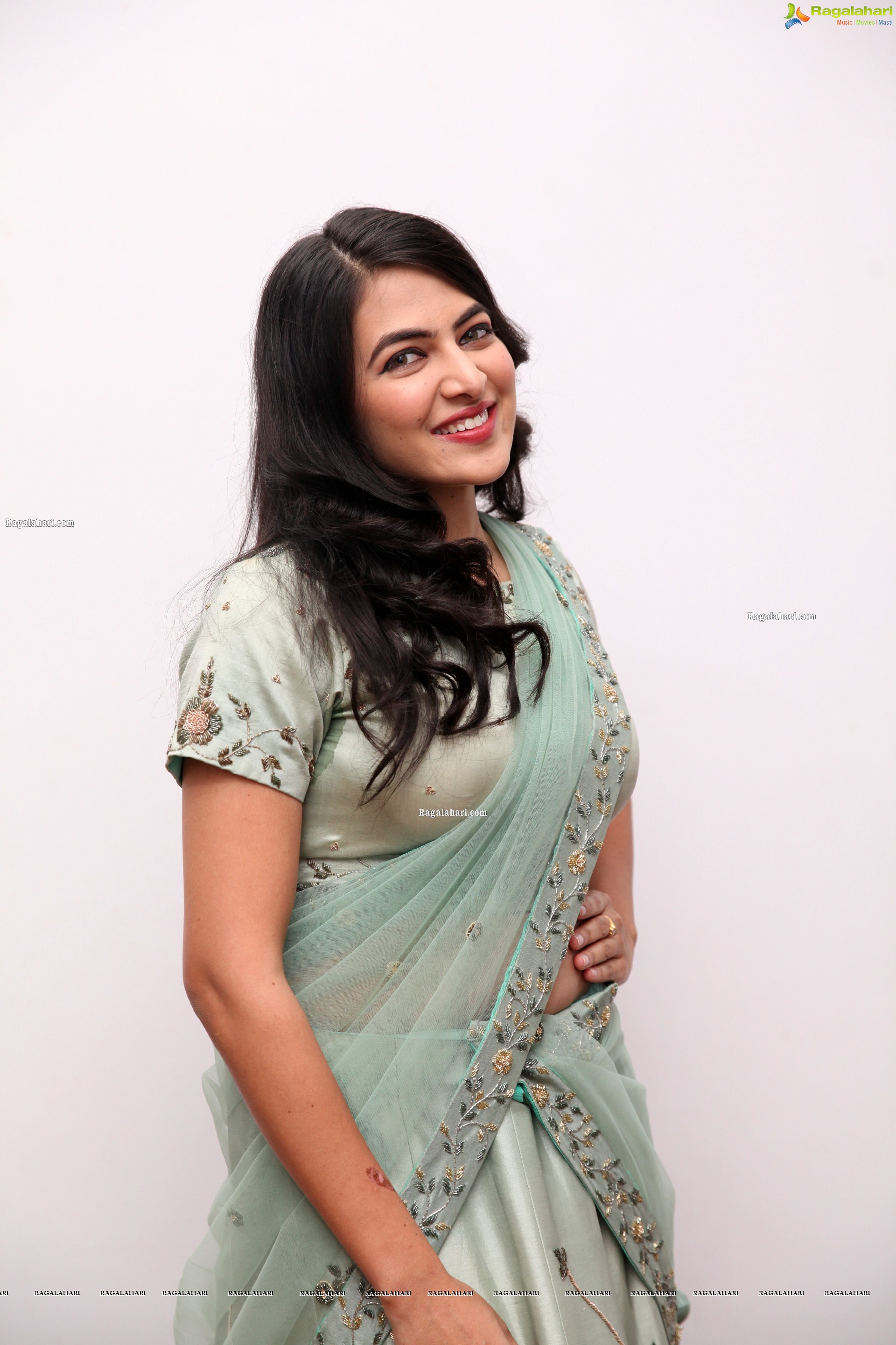 Supraja Reddy in Green Designer Lehenga Choli, HD Photo Gallery