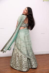 Supraja Reddy in Green Designer Lehenga Choli