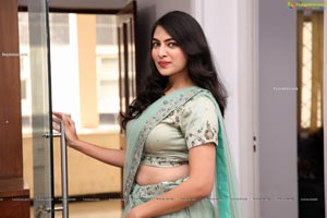 Supraja Reddy in Green Designer Lehenga Choli