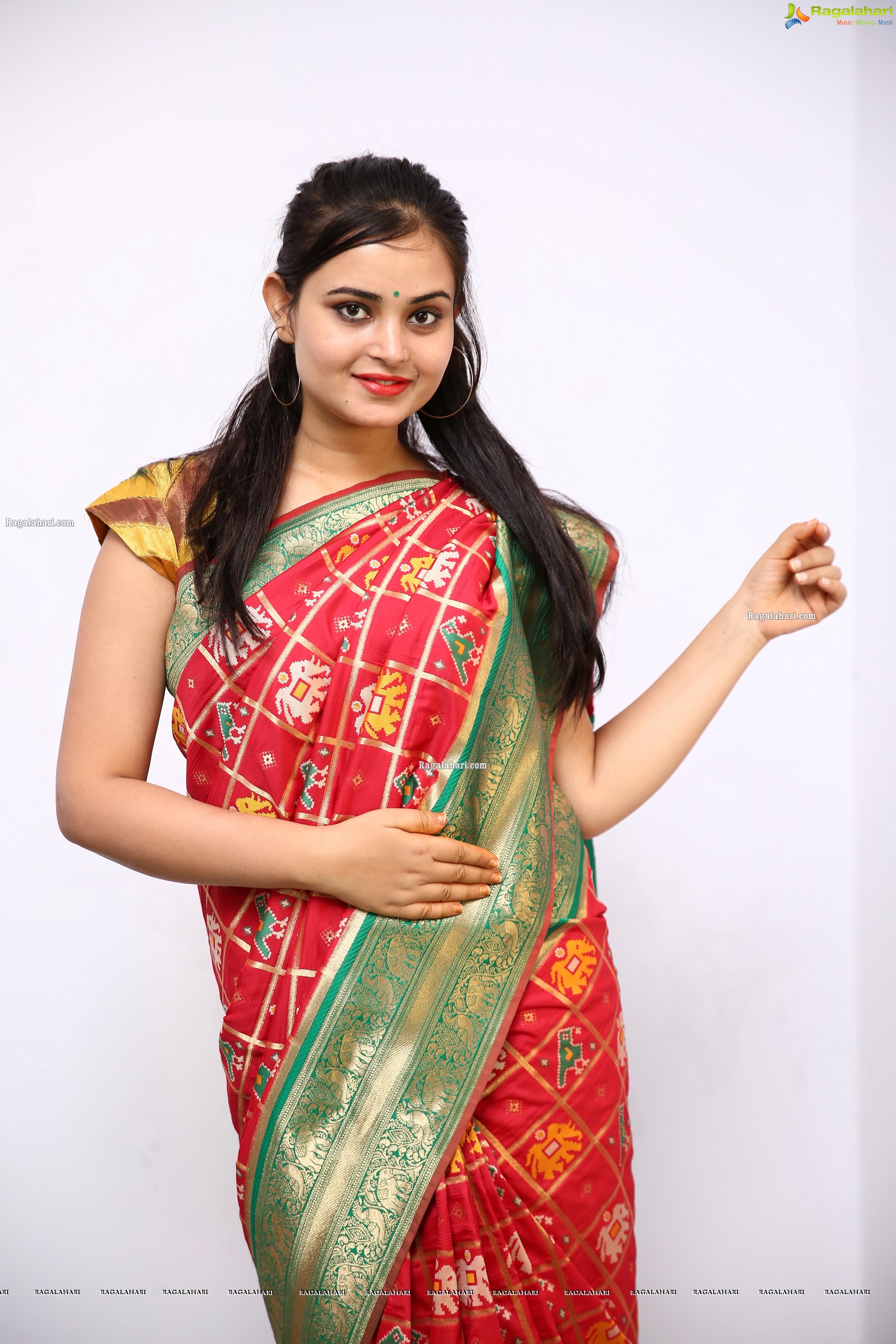 Vaanya Aggarwal in Traditional Saree, HD Photo Gallery