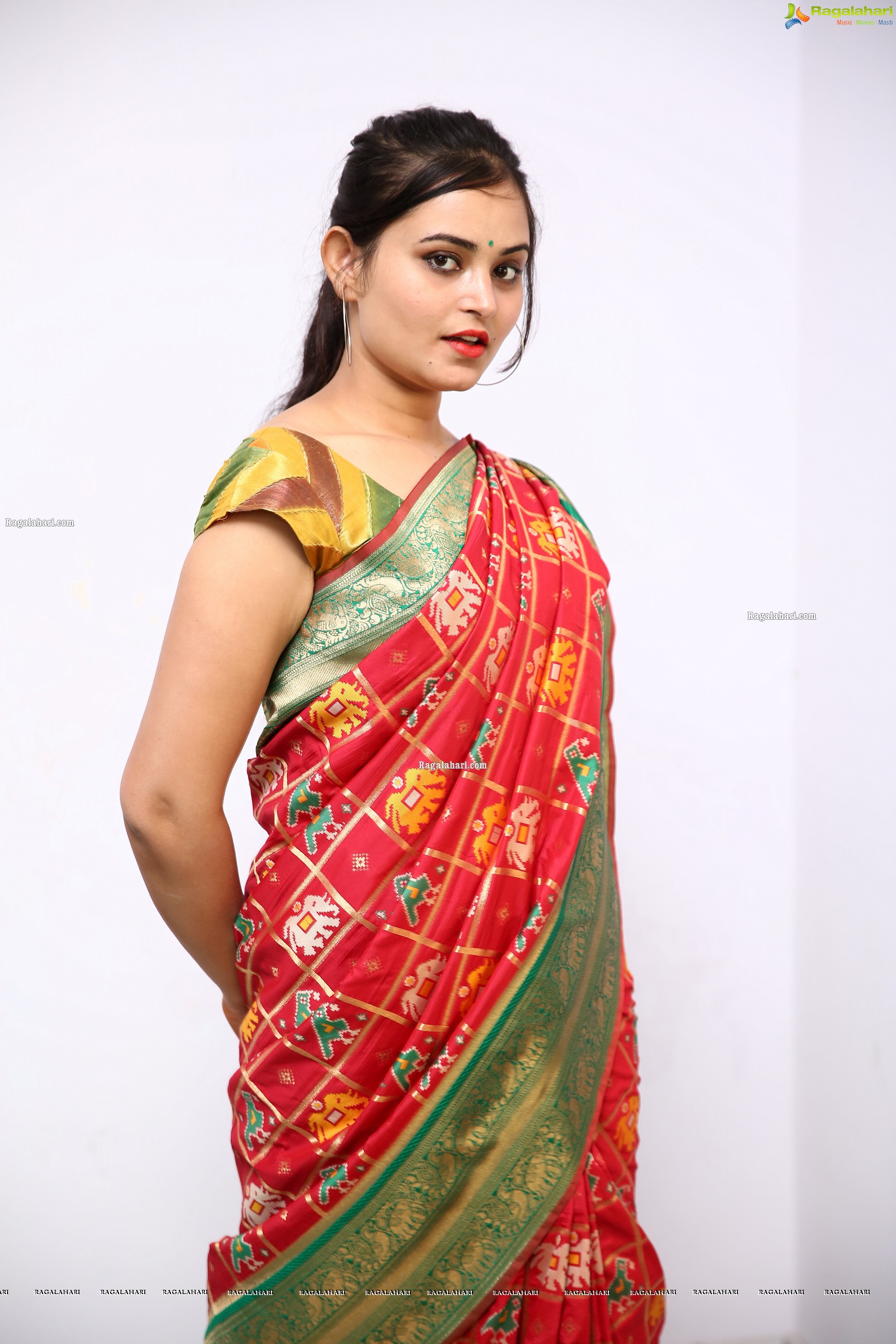 Vaanya Aggarwal in Traditional Saree, HD Photo Gallery