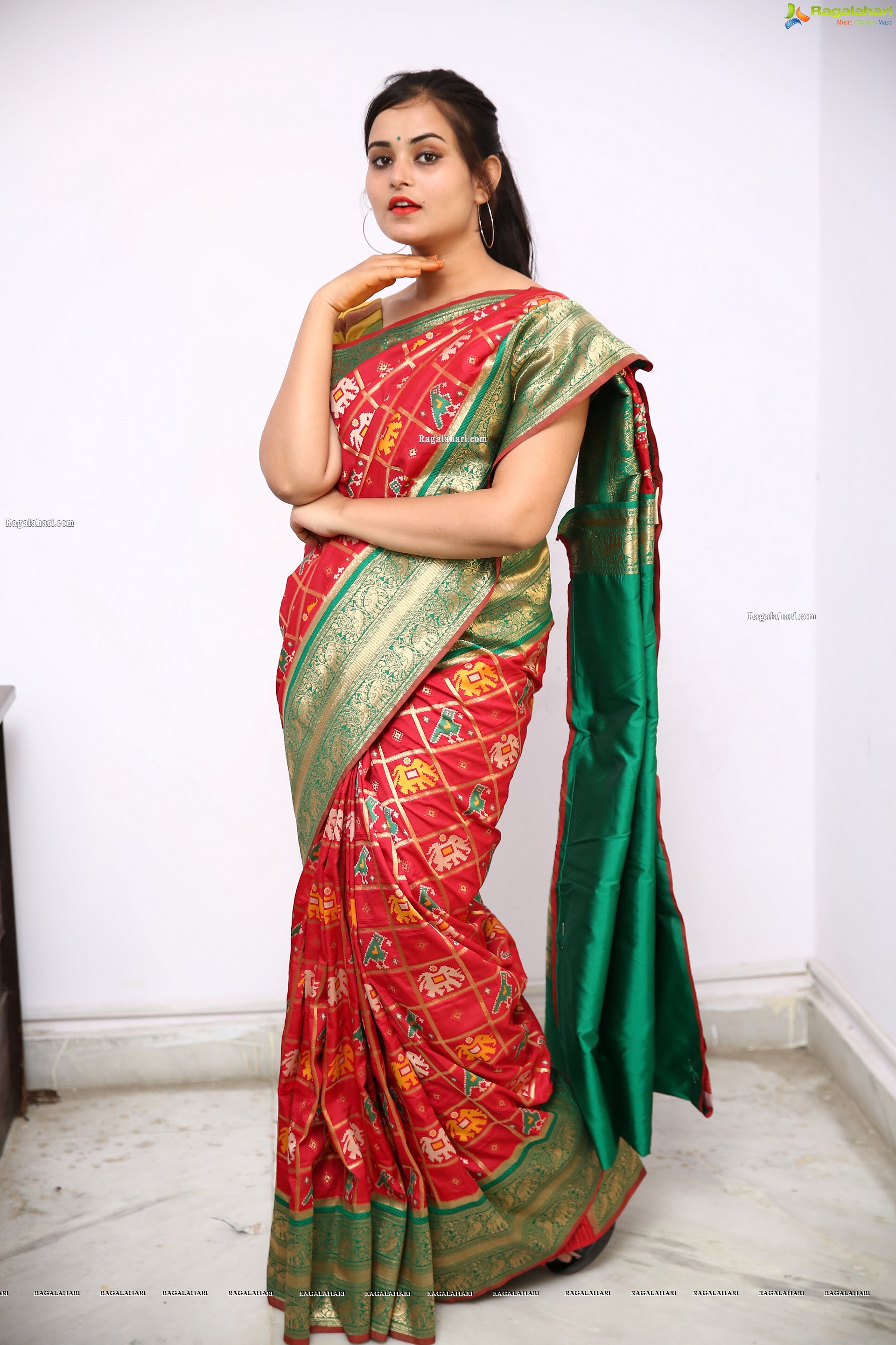 Vaanya Aggarwal in Traditional Saree, HD Photo Gallery