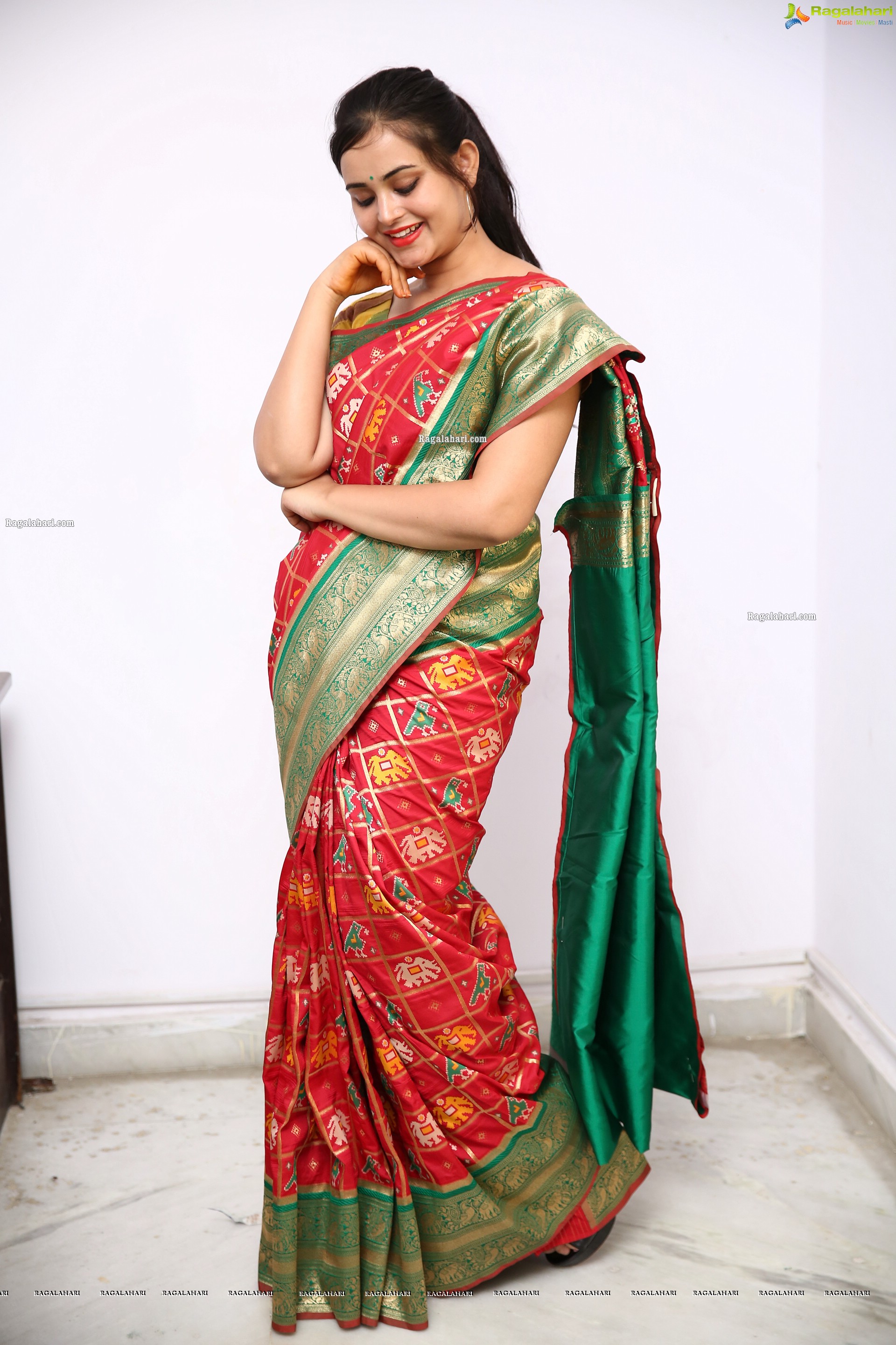 Vaanya Aggarwal in Traditional Saree, HD Photo Gallery