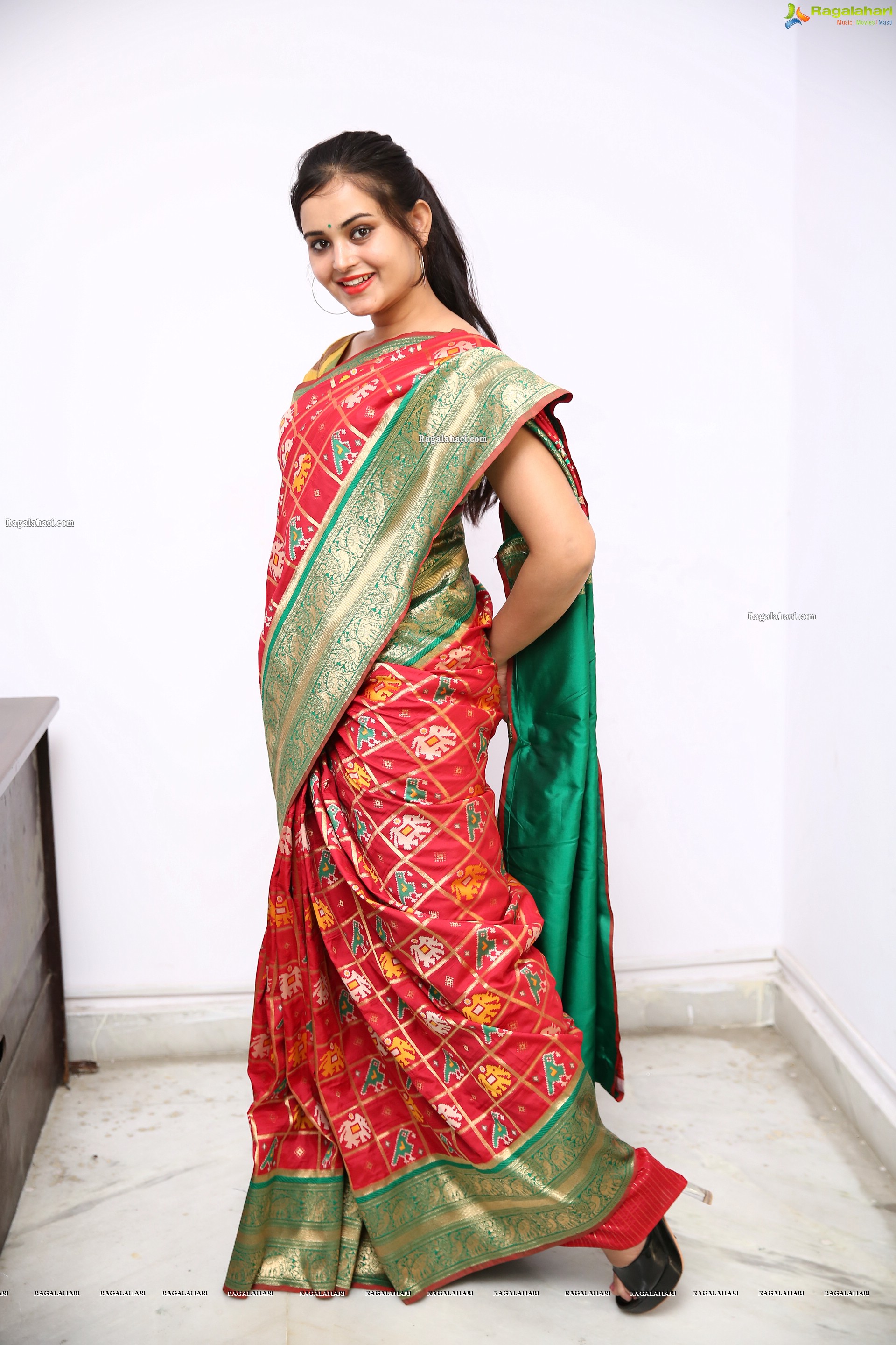 Vaanya Aggarwal in Traditional Saree, HD Photo Gallery