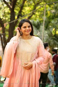 Vidyullekha Raman at Pudingi No.1 Movie Pooja Ceremony