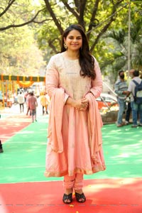 Vidyullekha Raman at Pudingi No.1 Movie Pooja Ceremony