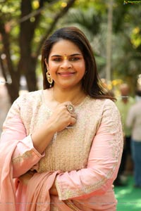 Vidyullekha Raman at Pudingi No.1 Movie Pooja Ceremony