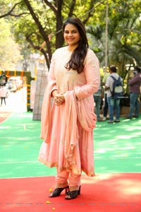 Vidyullekha Raman at Pudingi No.1 Movie Pooja Ceremony