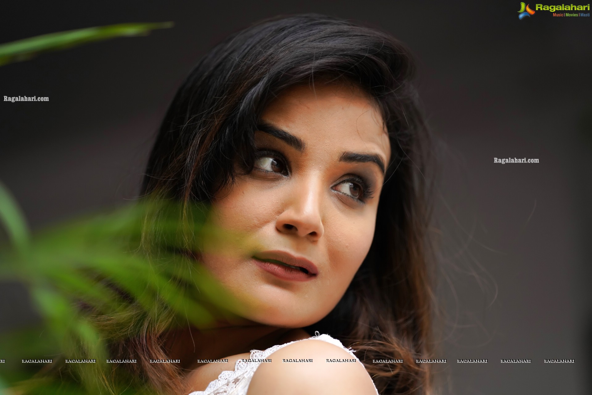 Aadita in White Long Dress, Exclusive Photo Shoot