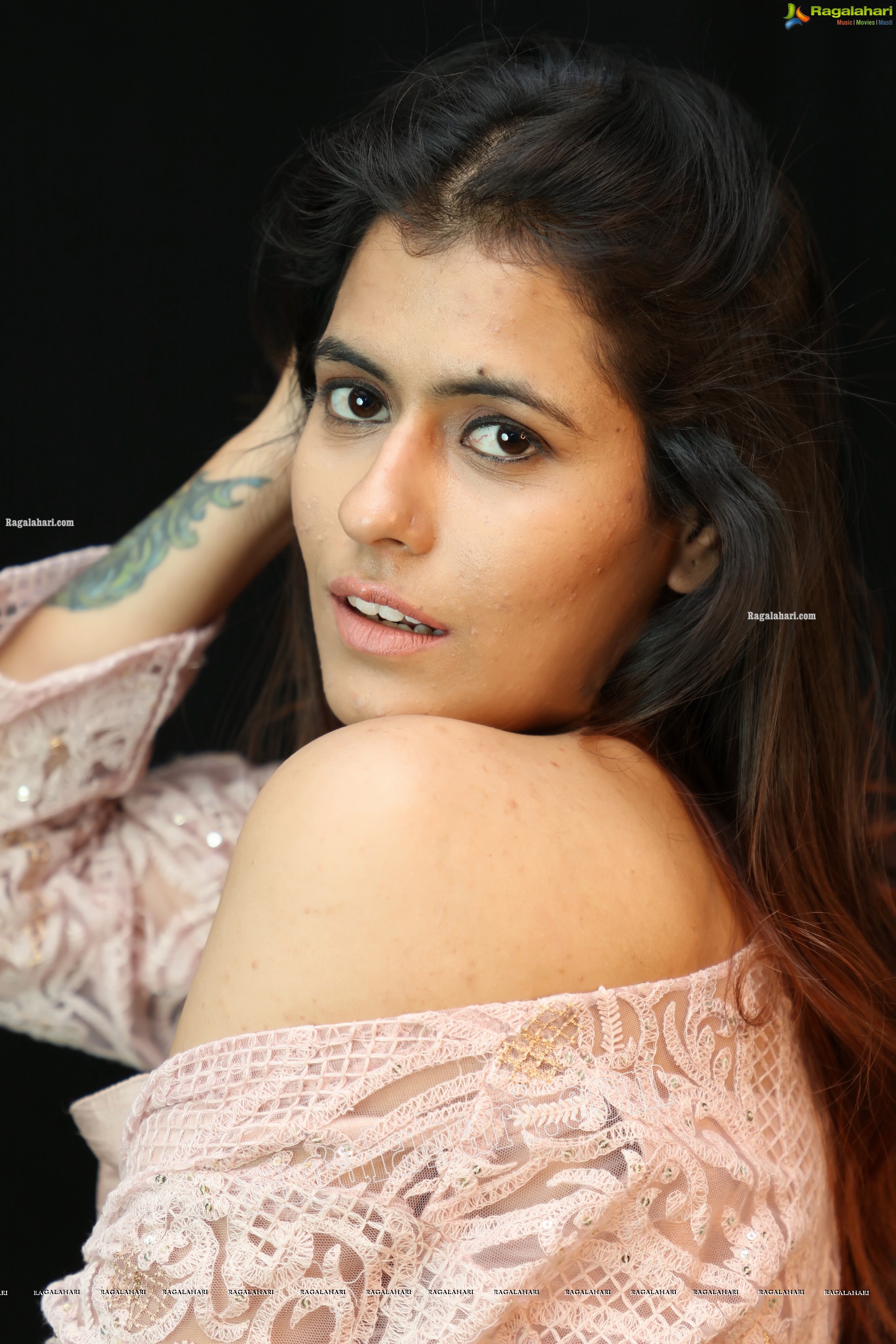 Chanchal Sharma in Light Pink Crop Top and Palazzo Pant, Exclusive Photo Shoot